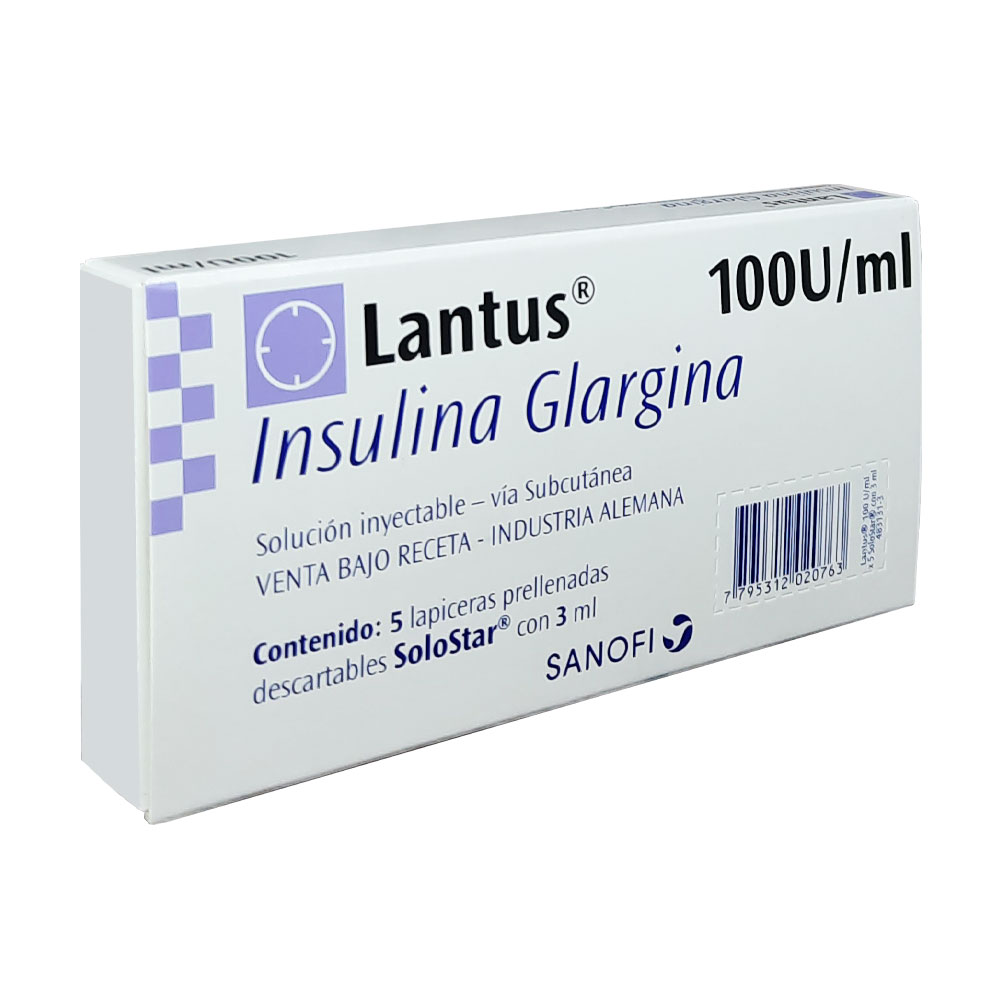 INSULINA LANTUS SOLOSTAR 100UI 5 L.PRELLENAS x 3ml
