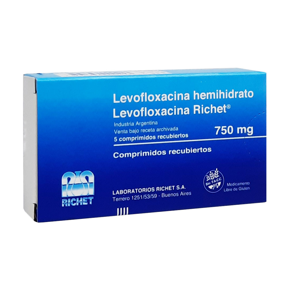 LEVOFLOXACINA 750 MG.X 5RICHET