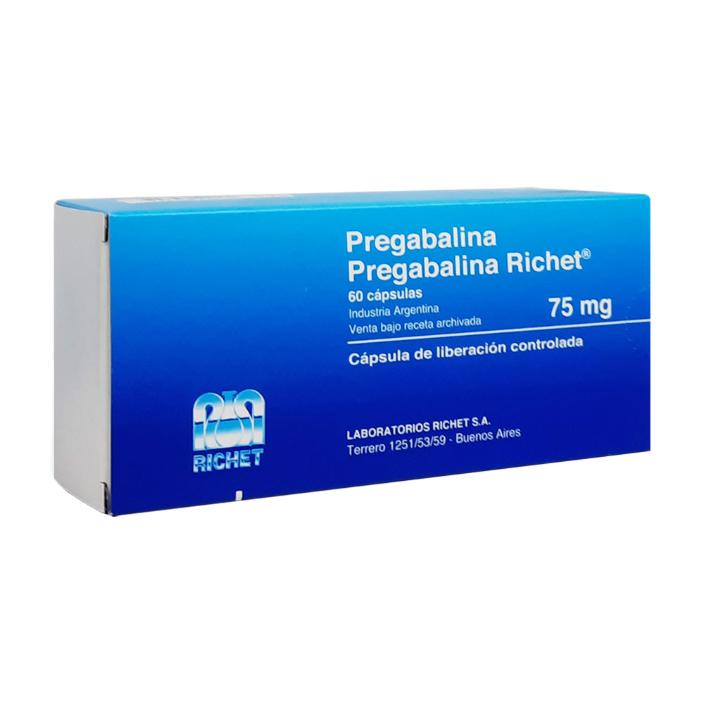 PREGABALINA 75MG.X 60 RICHET