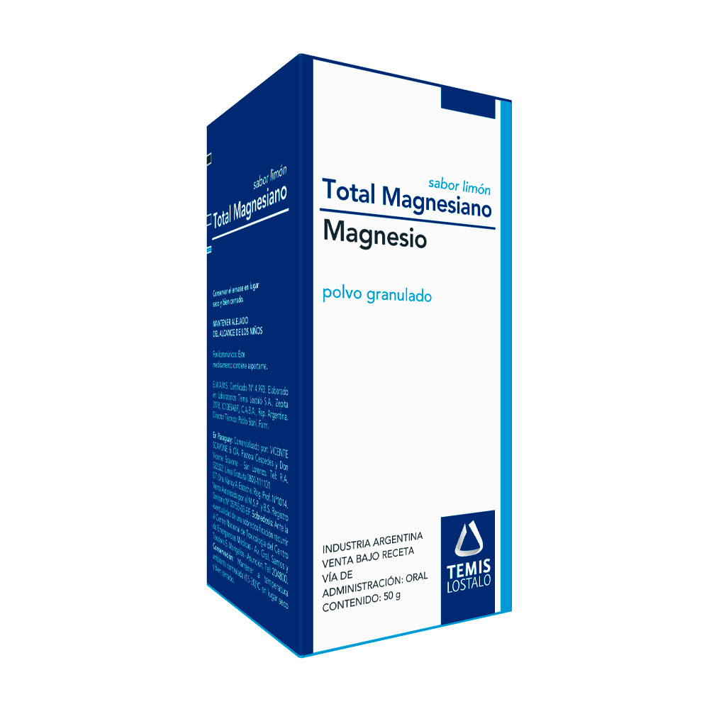 TOTAL MAGNESIANO GRANULADO LIMON X 50 GRS