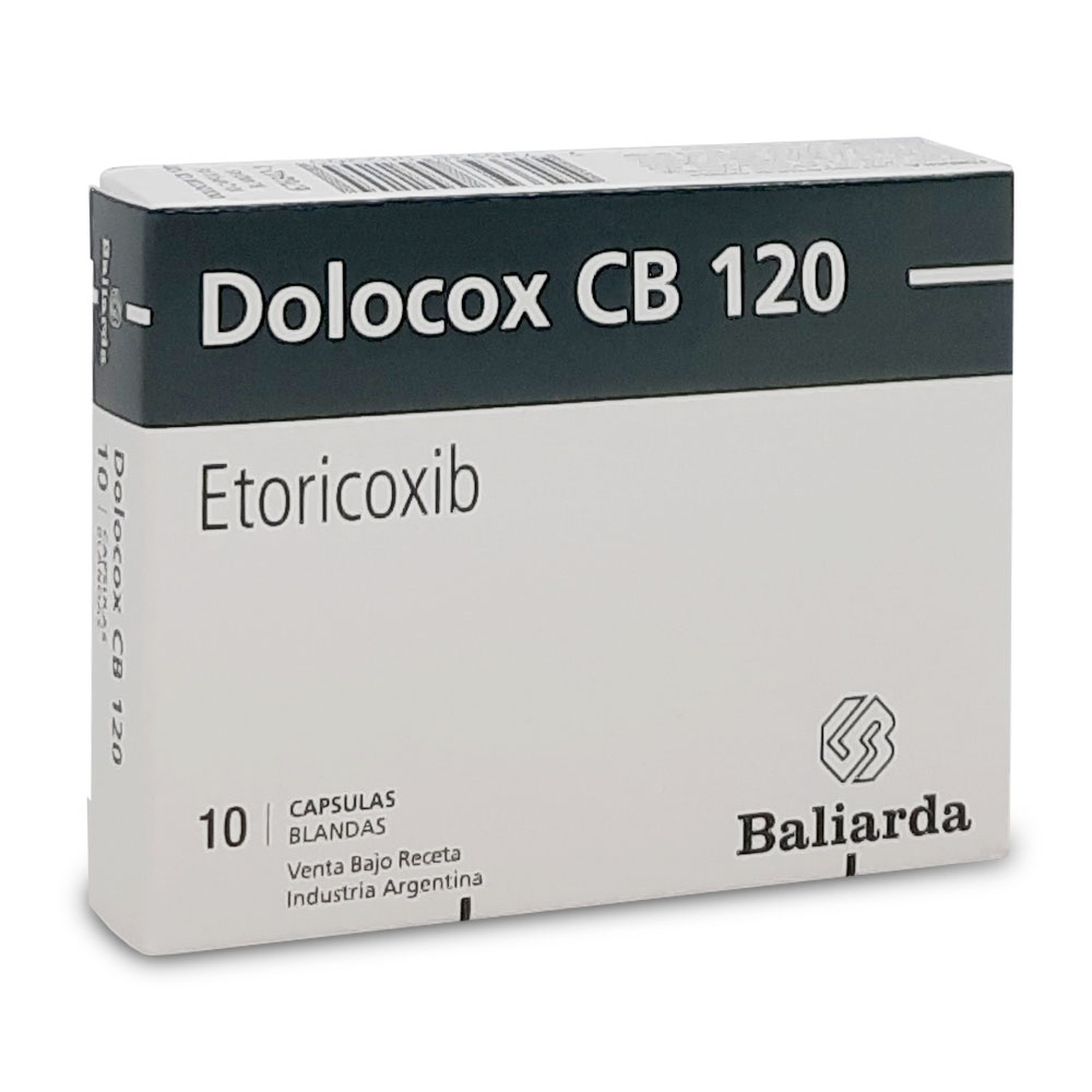 DOLOCOX CB 120 MG X 10 CAPS.BLANDAS