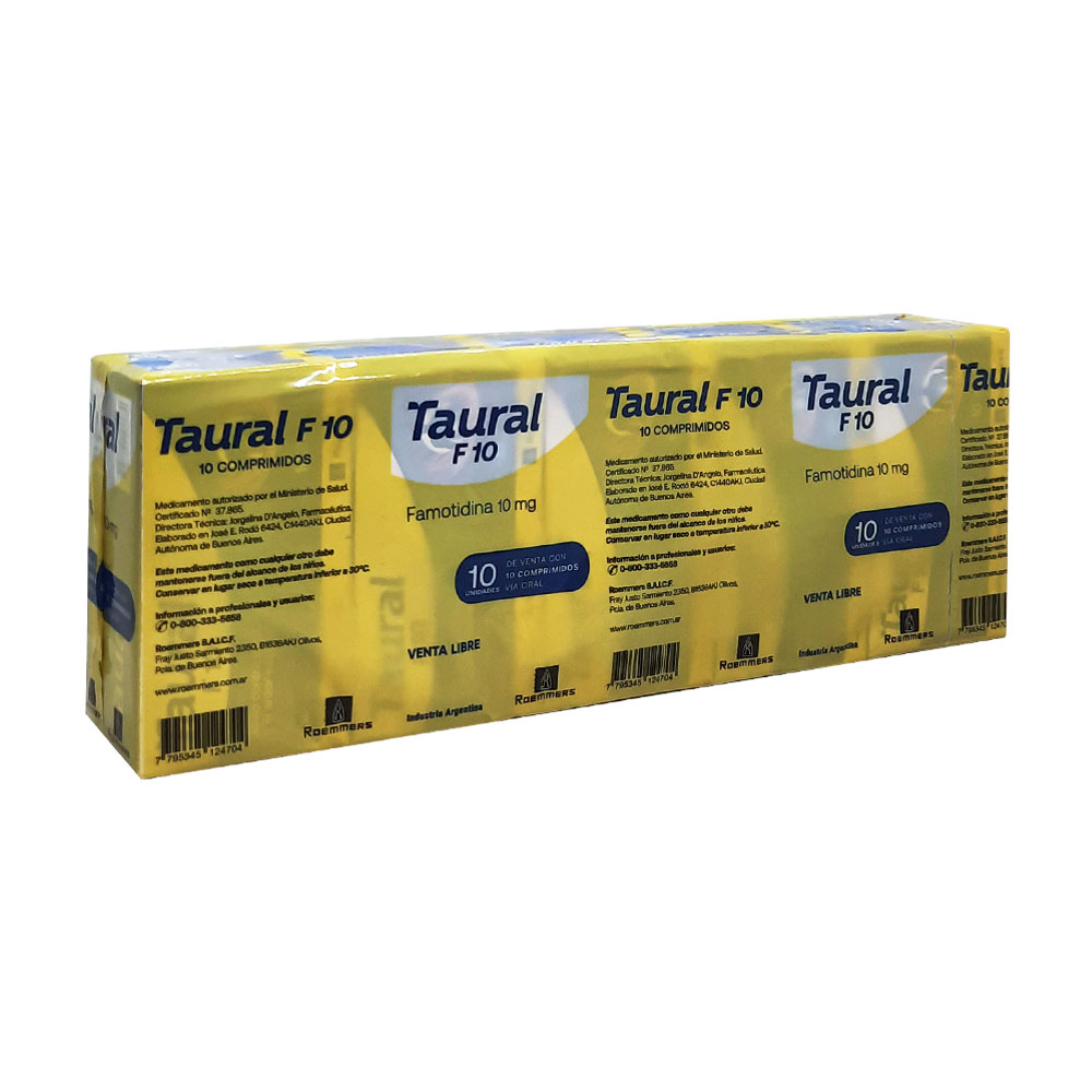 TAURAL F 10 MG.X 100CM PACK