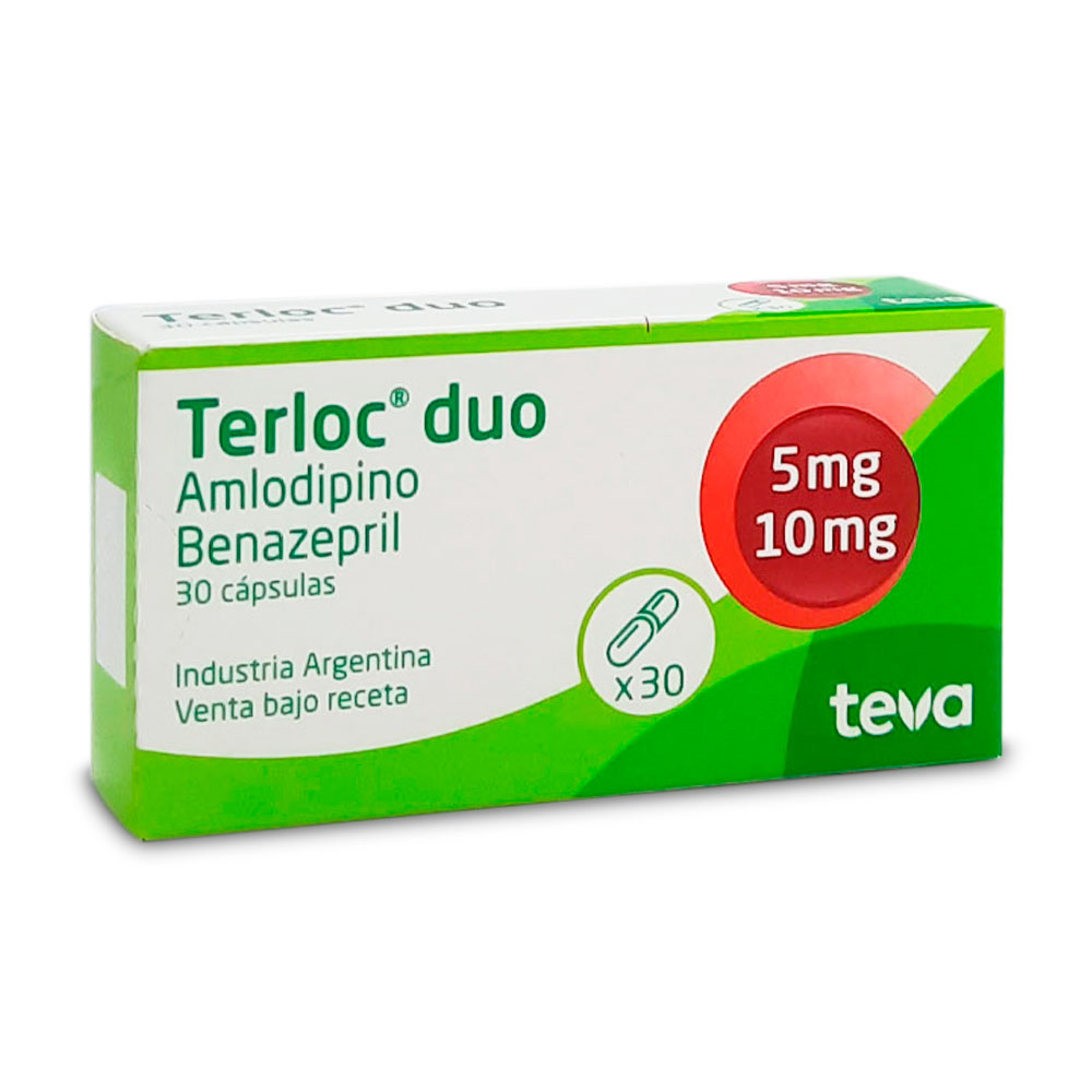 TERLOC DUO 5 /10 MG.X 30 CAPS