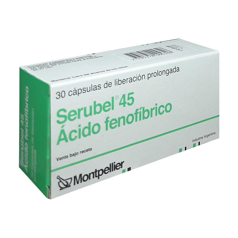 SERUBEL 45 MG.X 30 CAPS.LP