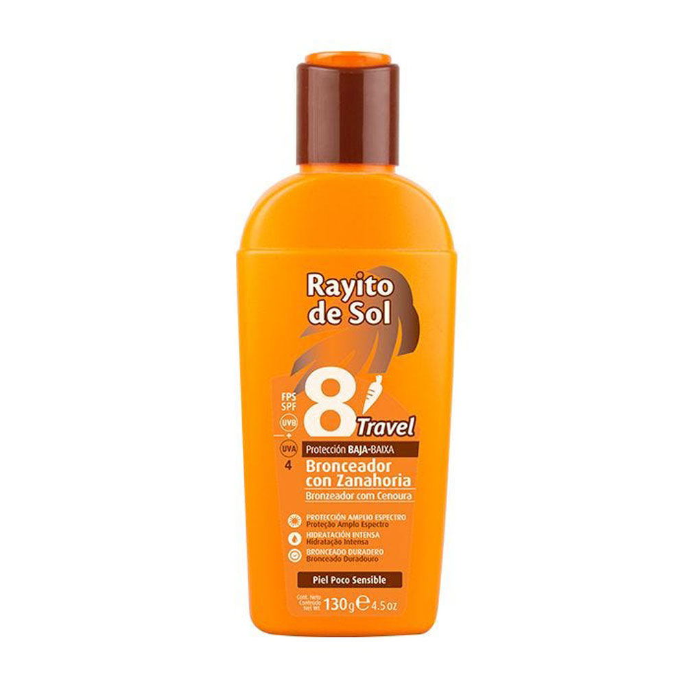 RAYITO FPS8 BRONCEADOR ZANAHORIA TRAVEL 130g