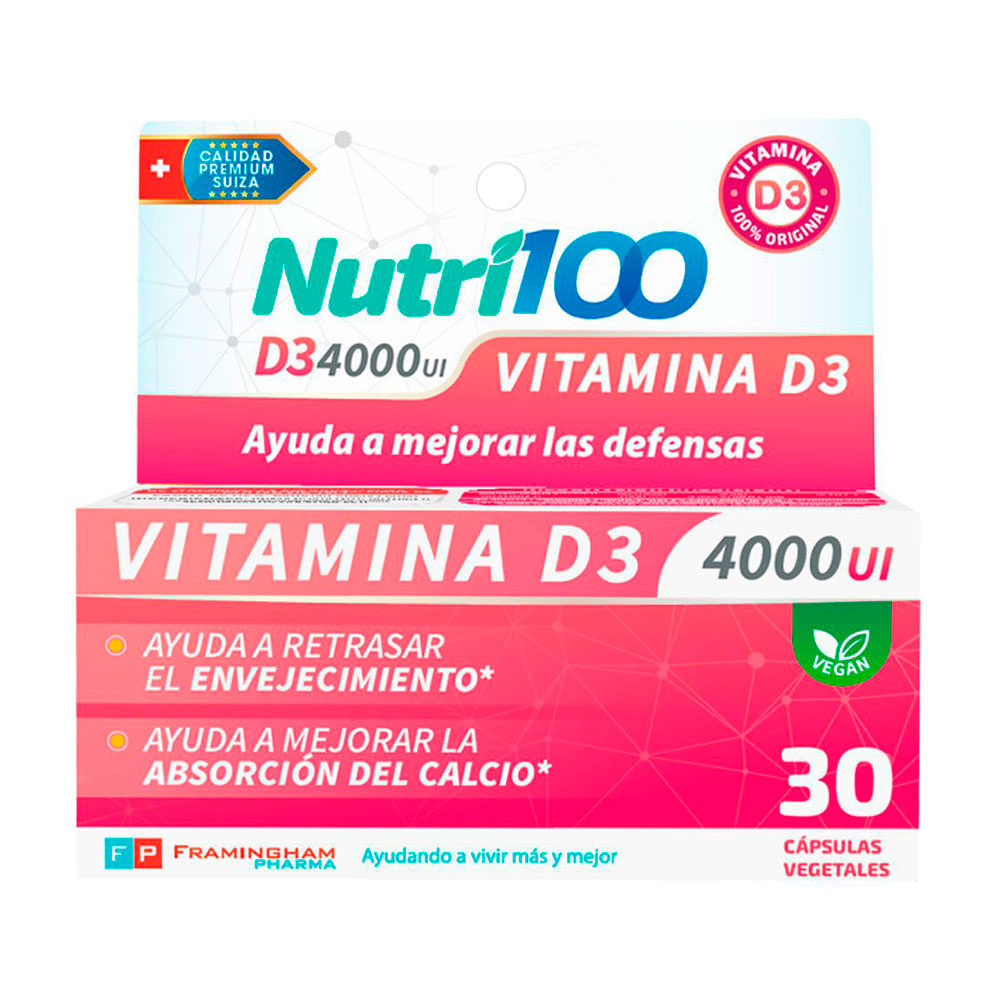 NUTRI100 D3 4000UI X 30 CAPS.