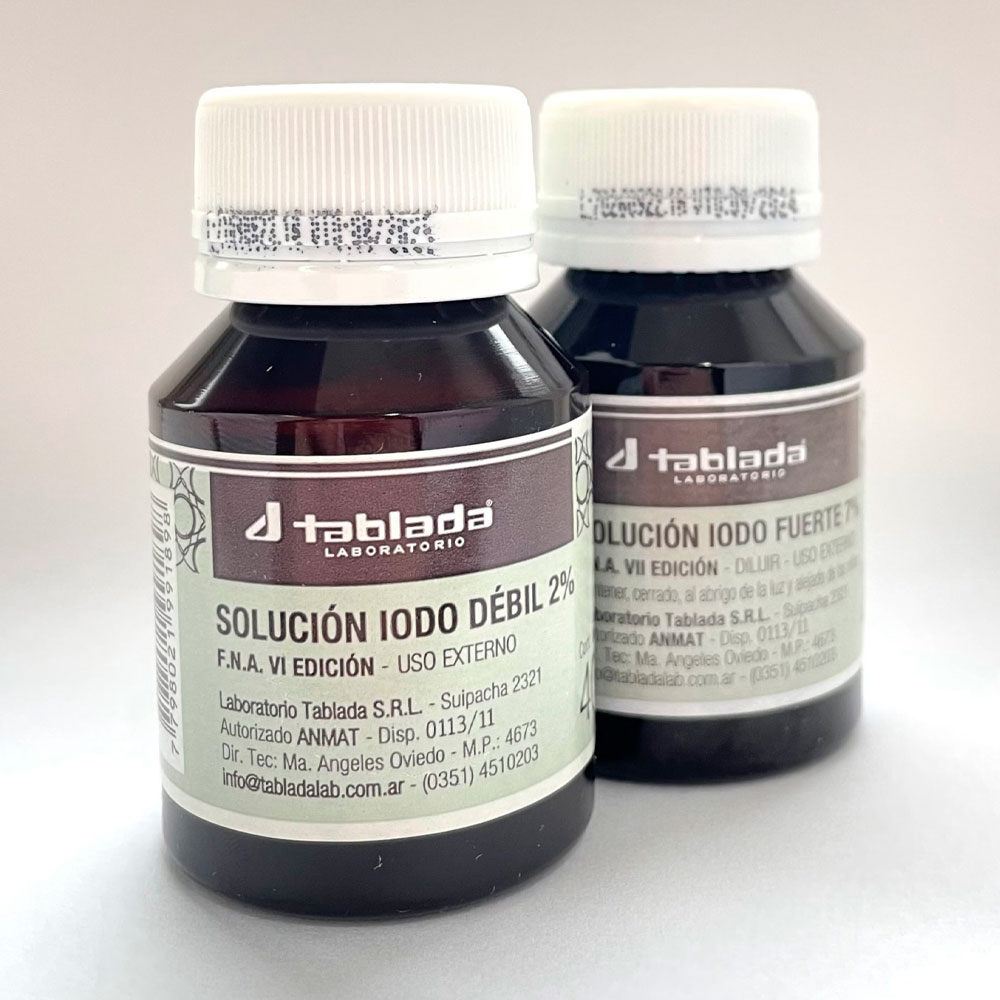 TINTURA DE IODO FUERTE 7% 40ml TABLADA