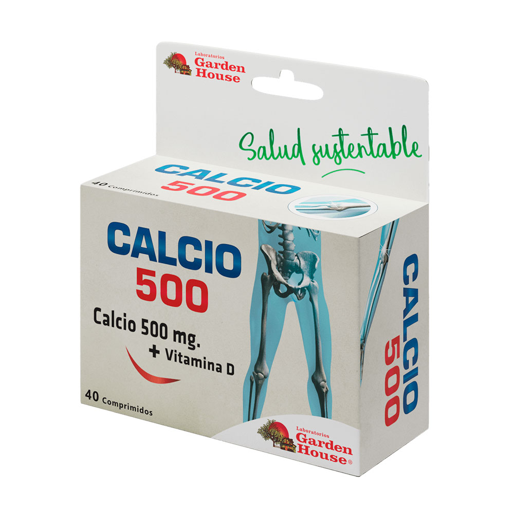 CALCIO 500 + VIT D X 40 COMP.GARDEN HOUSE