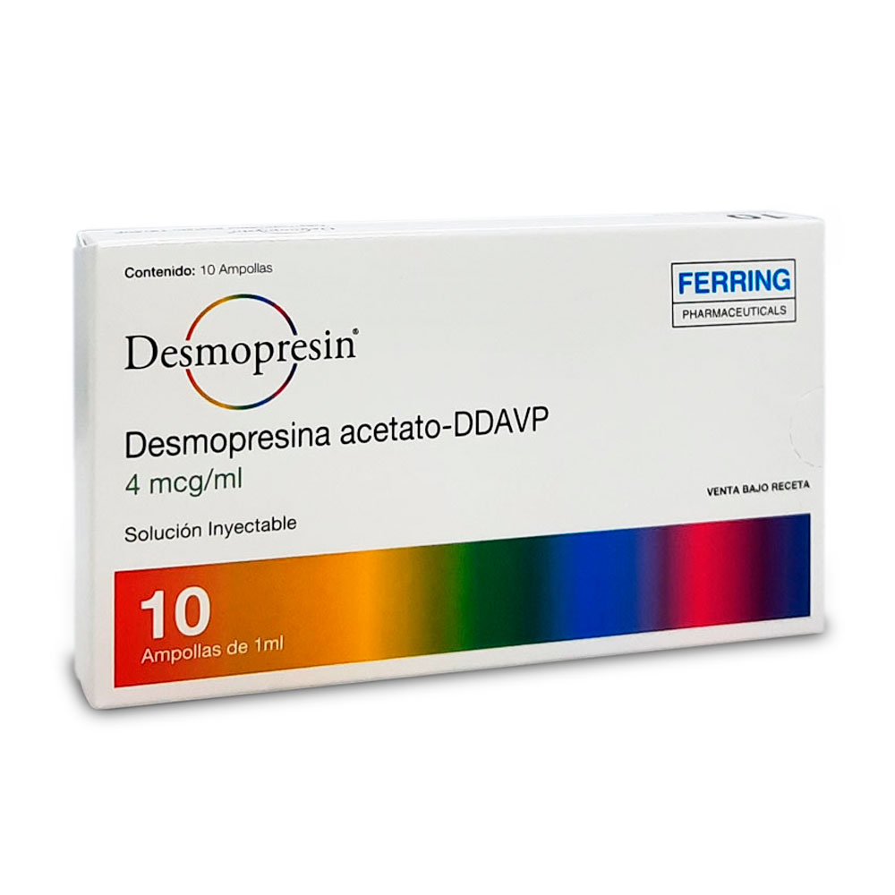 DESMOPRESIN SOL.INY.X 10 AMP.