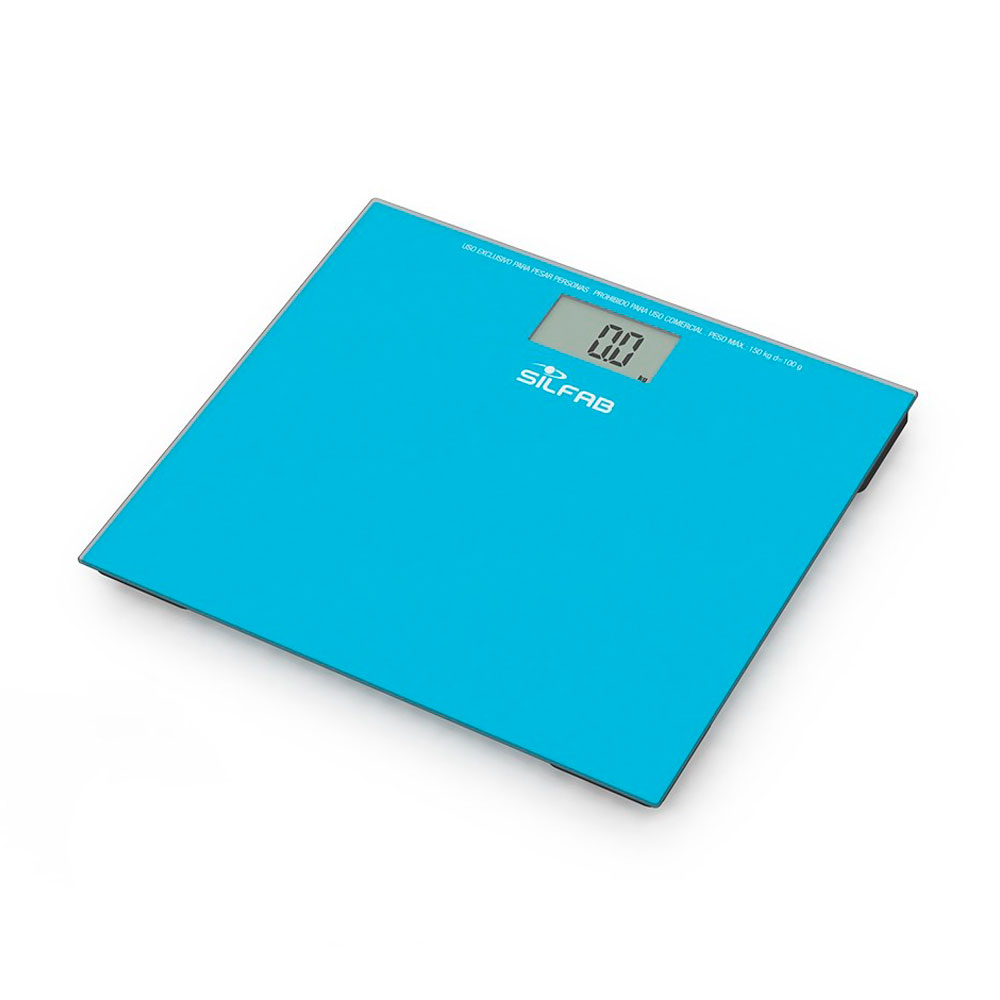 SILFAB BALANZA ELECTRONICA VIDRIO TURQUESA 150kg