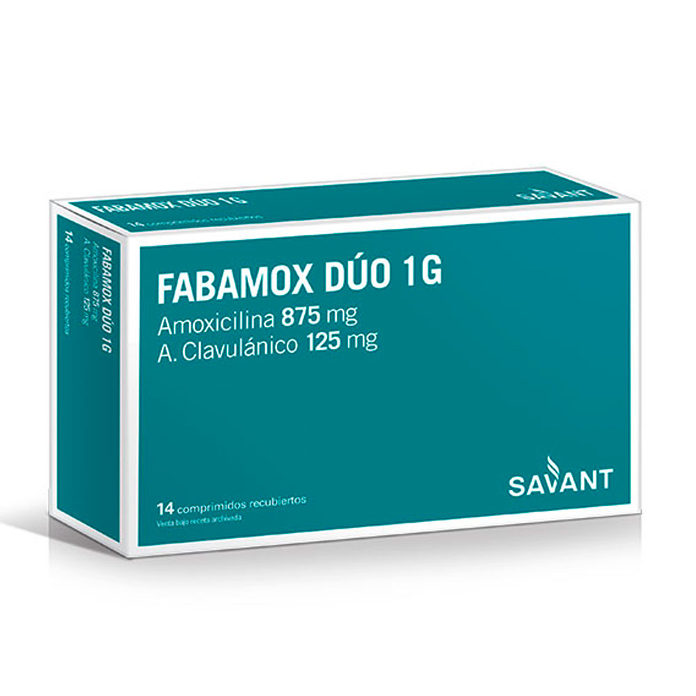 FABAMOX DUO 1G. X 14 COMP.