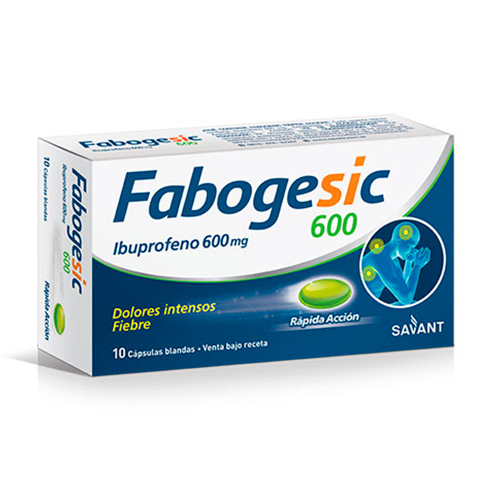 FABOGESIC 600 R.ACC X 10 CAPS
