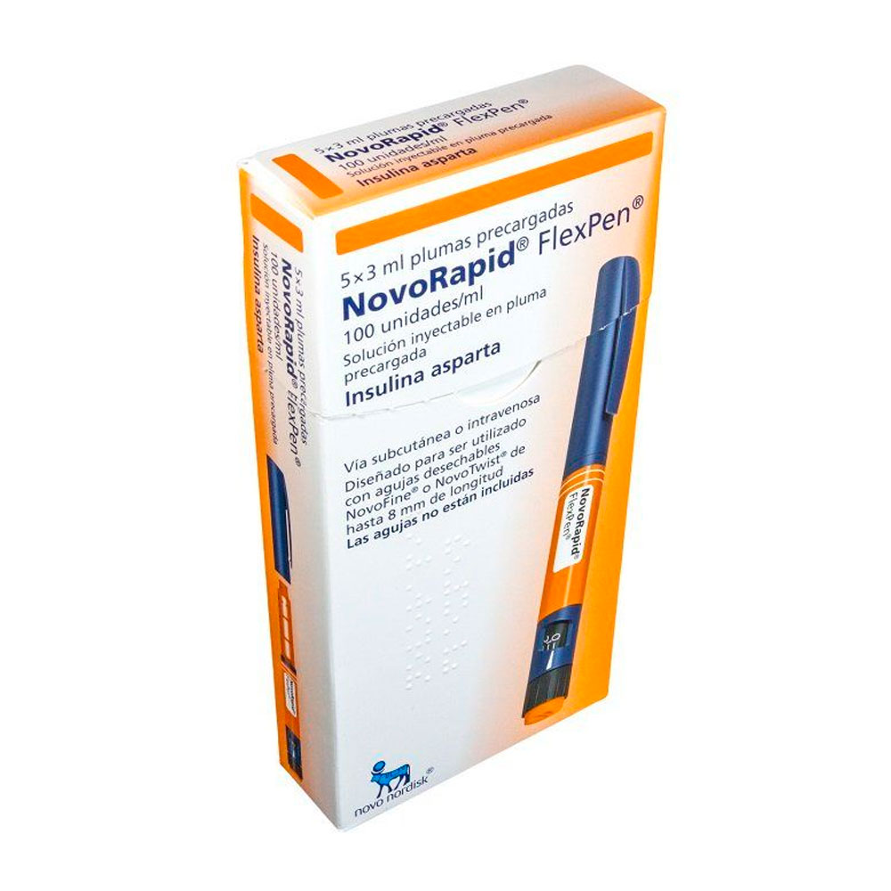 INSULINA NOVORAPID FLEXPEN HM 100UI 5 LAPICERASx3m