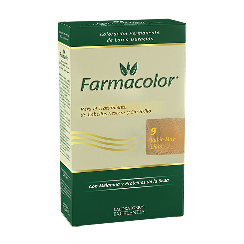 FARMACOLOR KIT 9 RUBIO MUY CLARO