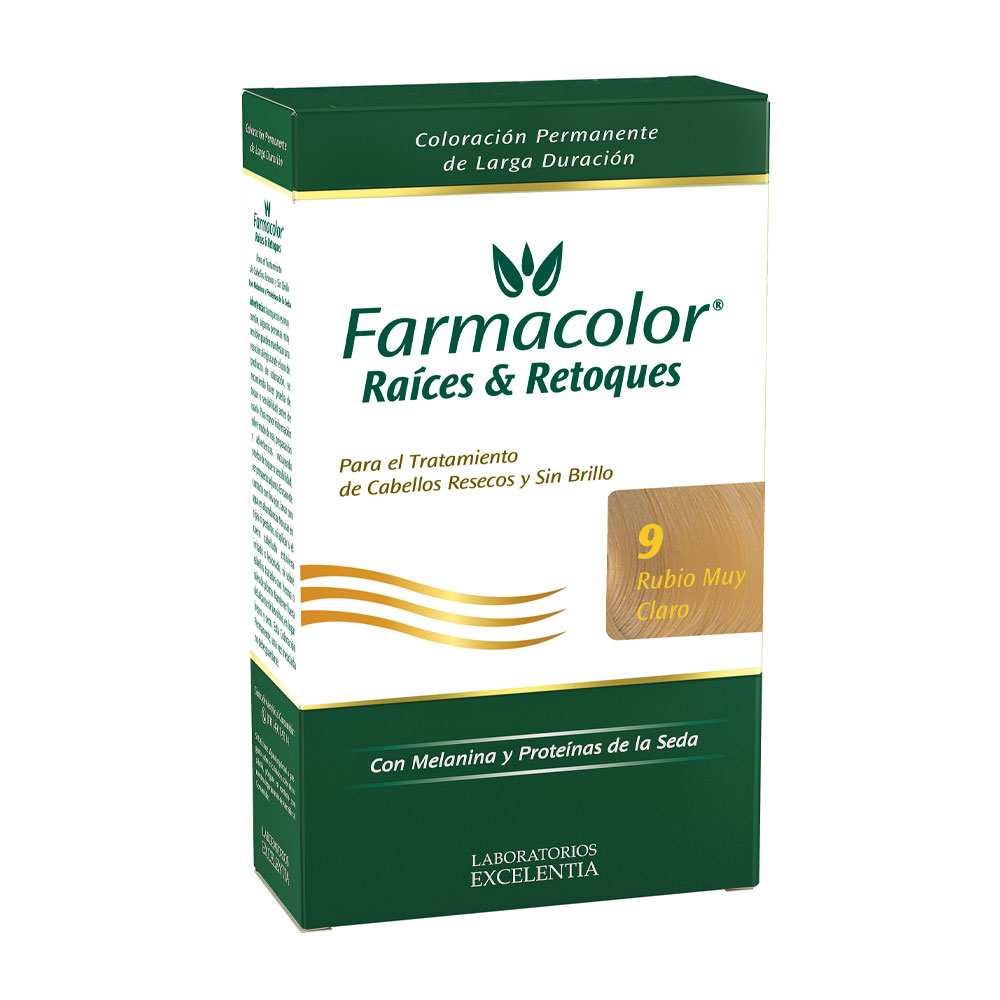 FARMACOLOR RAICES Y RETOQUES 9 RUBIO MUY CLARO