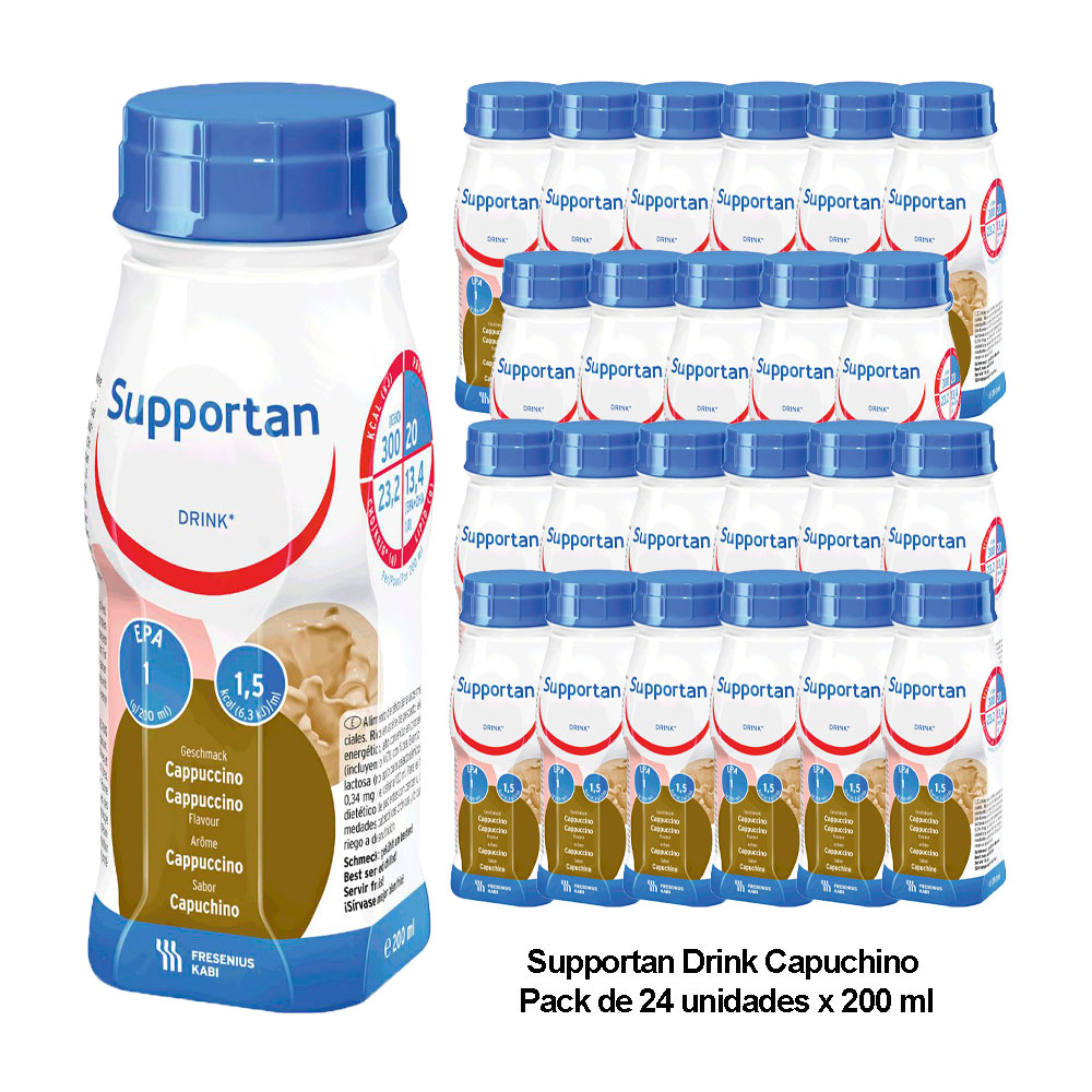 SUPPORTAN DRINK CAPUCCINO 200ML PACK X 24 BOT.