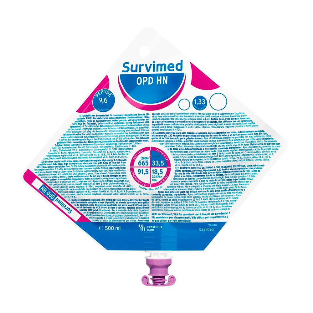 SURVIMED OPD HN EASYBAG ALIMENTO ENTERAL 500ML