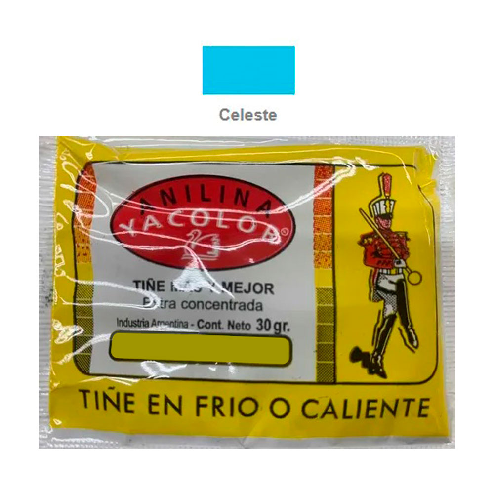 ANILINA YACOLOR CELESTE 30gr