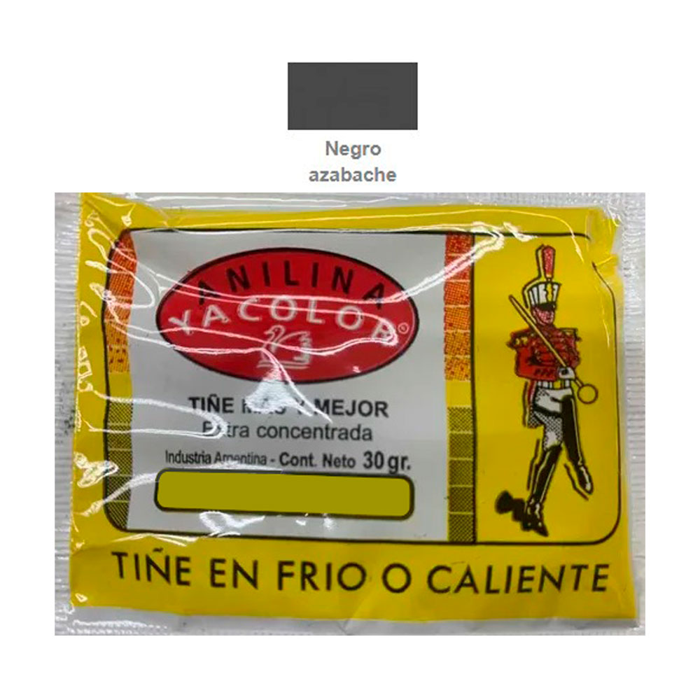 ANILINA YACOLOR NEGRO AZABACHE 30gr