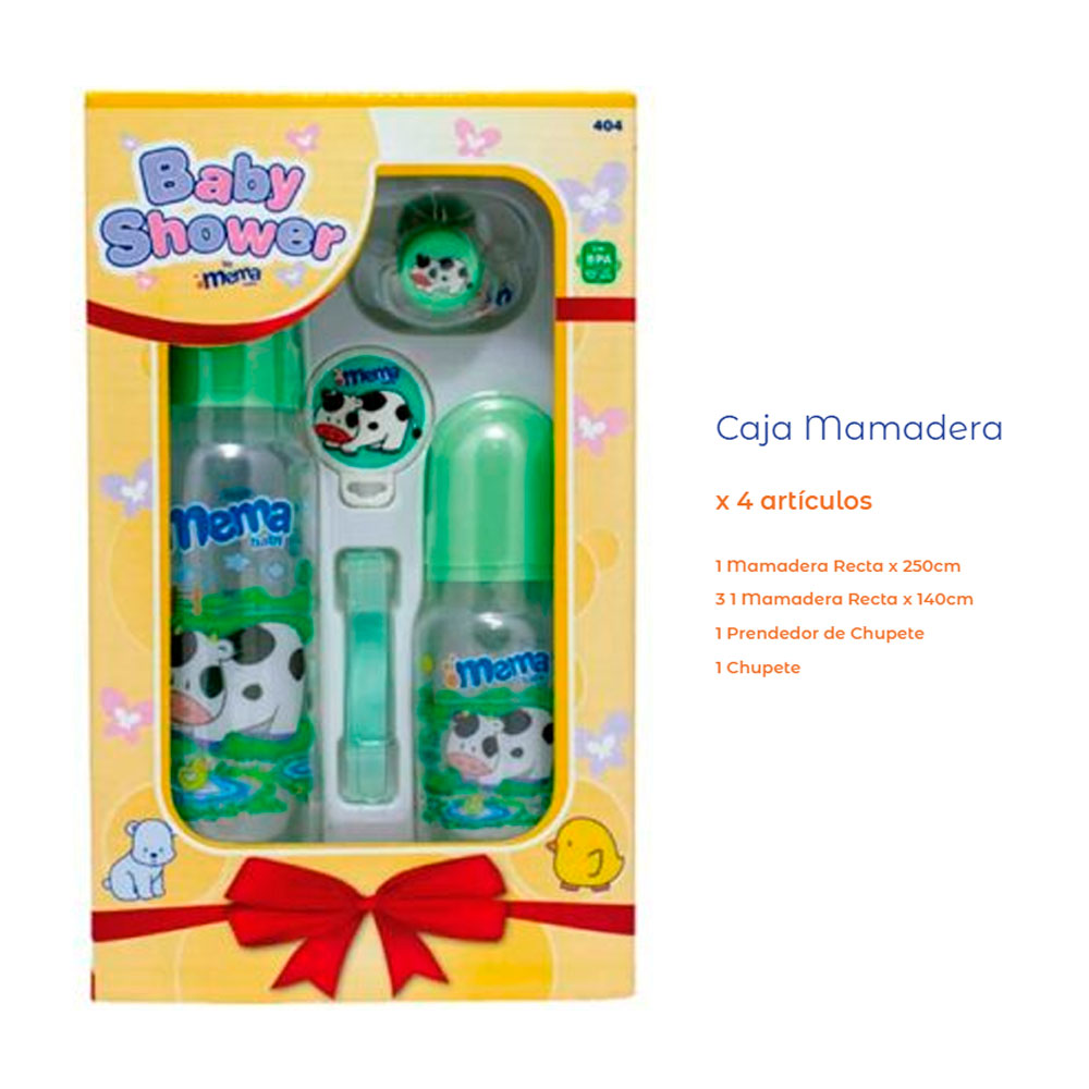 MEMA BABY SET REGALO VERDE 2 MAM+CHUP+PORTACHUP