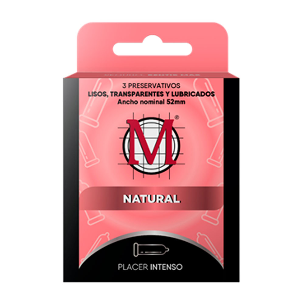 PRESERVATIVO M NATURAL x 3un