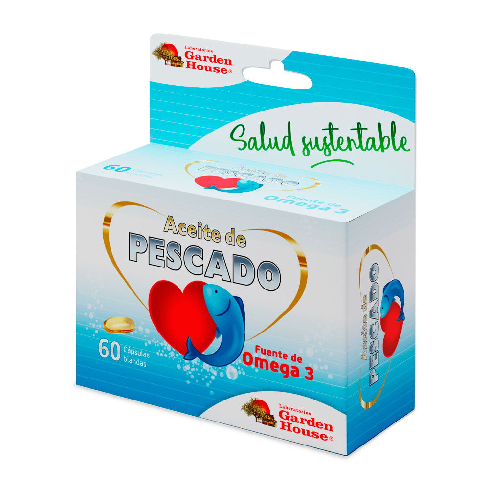 ACEITE DE PESCADO X 60 CAPS.GARDEN HOUSE