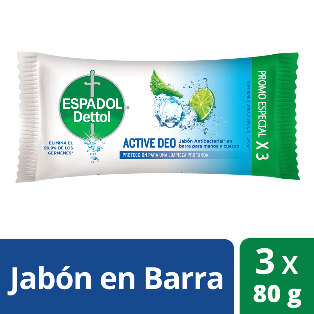 ESPADOL JABON ACTIVE DEO 3un x 80gr