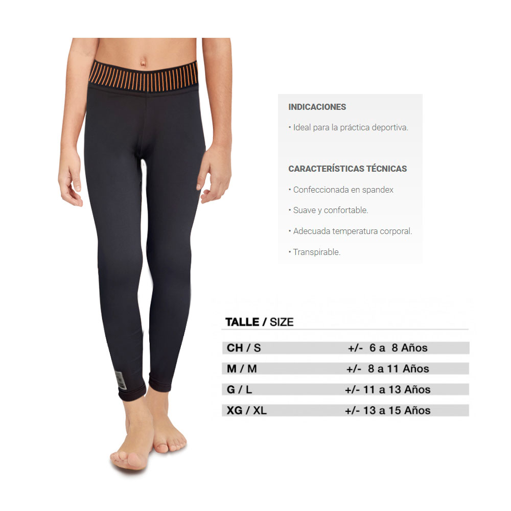 BODY CARE CALZA TERMICA LARGA NIÑA XL