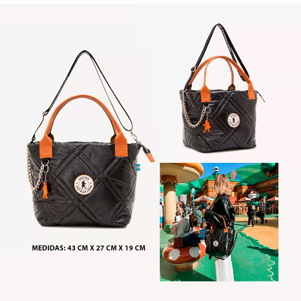 LEGION EXTRANJERA TOTE VENECIA DONNA NEGRO