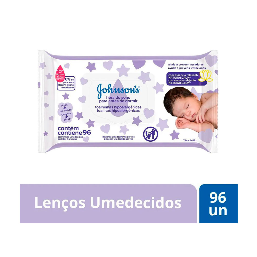 JOHNSON BABY TOALLITAS HORA DE SUEÑO 96un