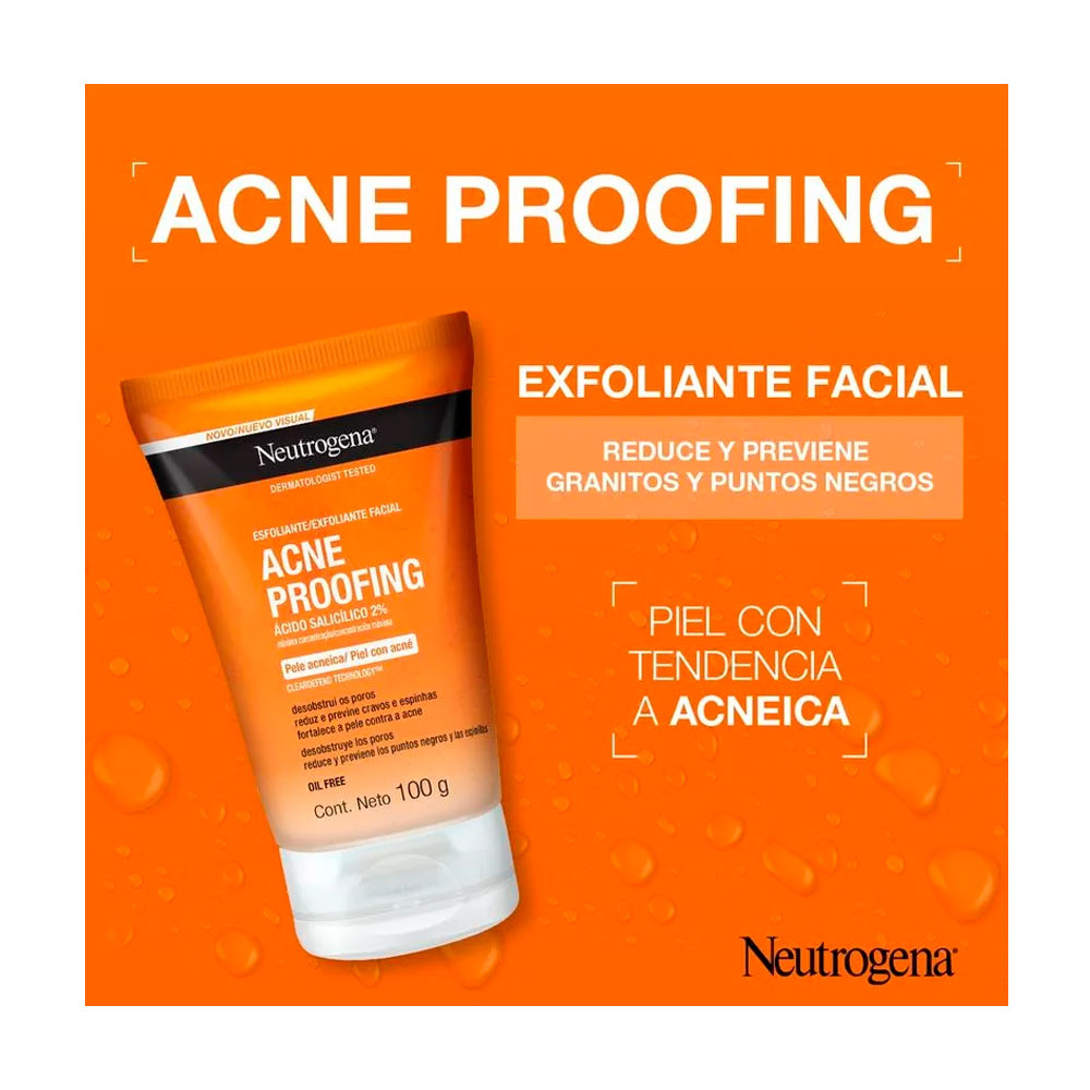 NEUTROGENA ACNE PROOFING EXFOLIANTE FACIAL 100ml