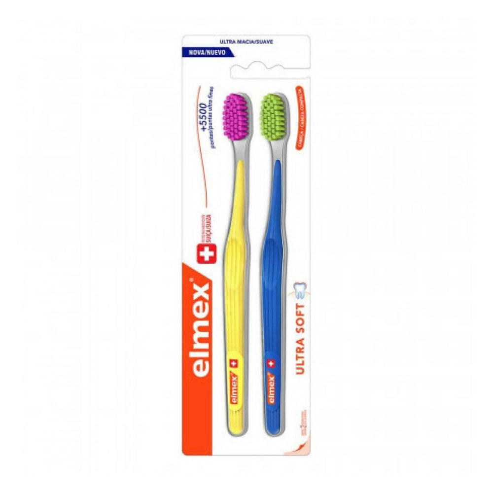 ELMEX CEPILLO DENTAL ULTRA SOFT x2