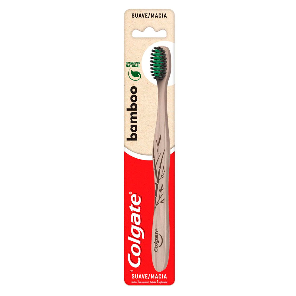 COLGATE CEPILLO DENTAL BAMBOO SUAVE x1