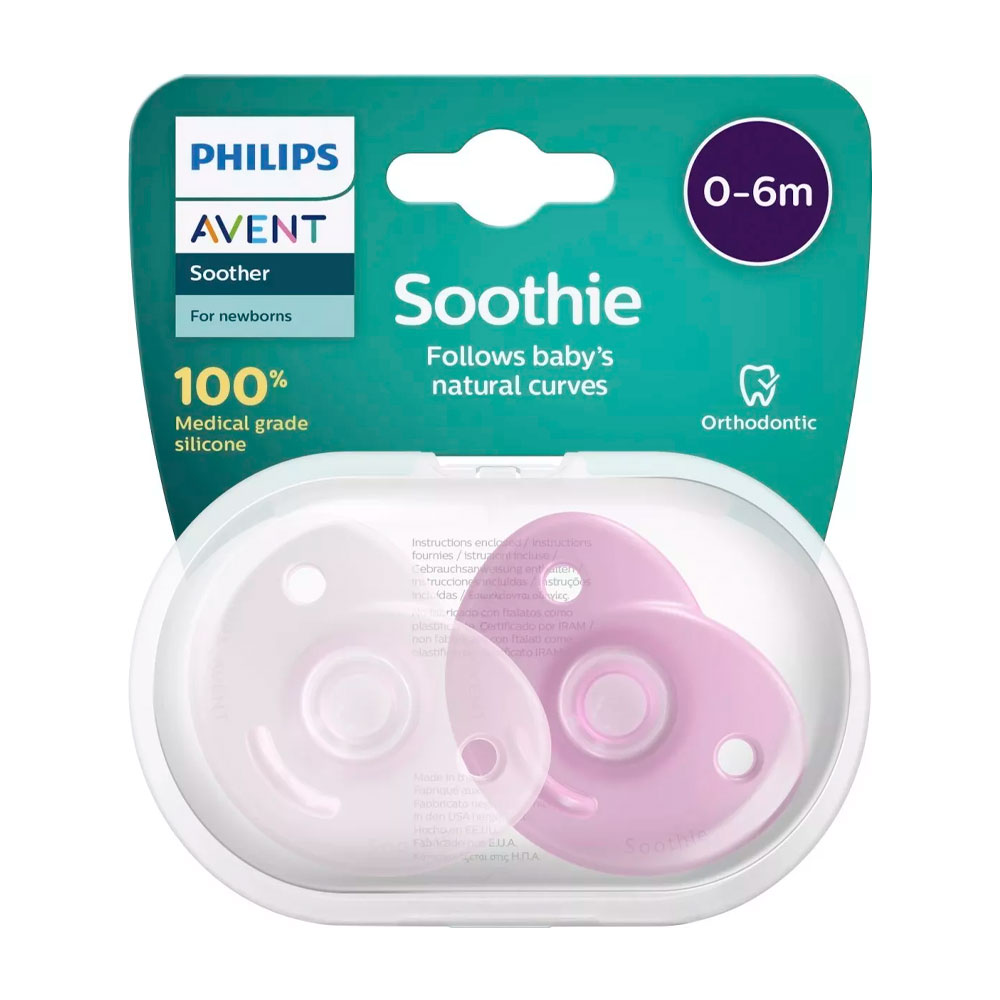 AVENT CHUPETE SOOTHIE (CALMANTE) 0-6 NENA 2un