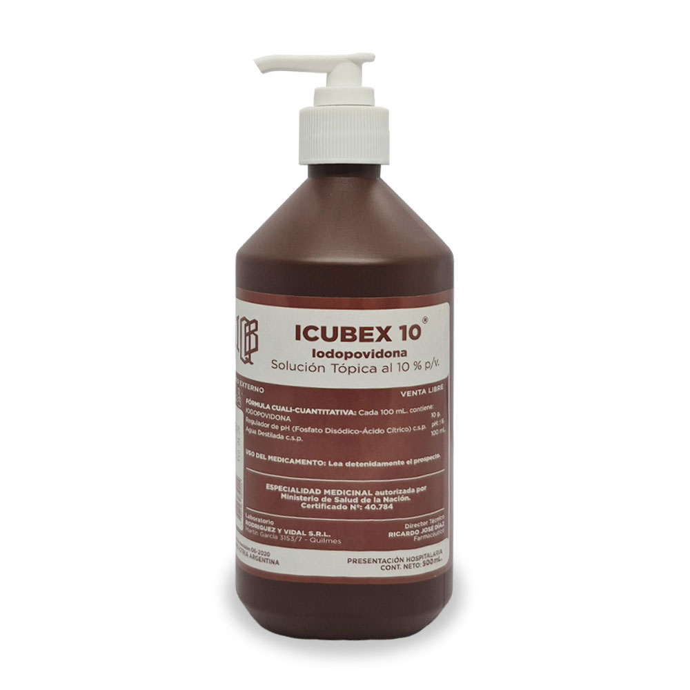 IODOPOVIDONA 10% ICUBEX SOLUCION 500ml